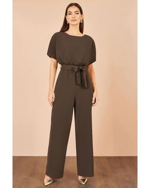 Yumi' Batwing Stretch Jumpsuit - Natural