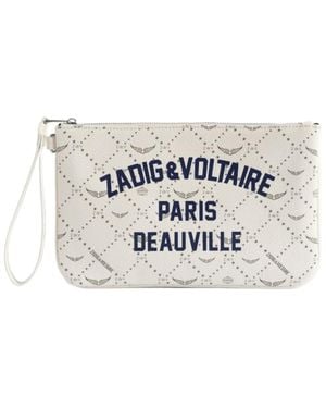 Zadig & Voltaire Z Pouch Resort Deauville Clutch - White