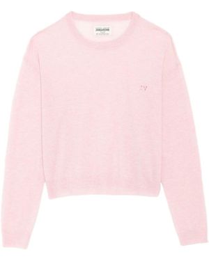 Zadig & Voltaire Swapy Jumper 100% Cashmere - Pink