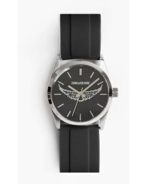 Zadig & Voltaire Zadig Rubber Wings Watch - Grey