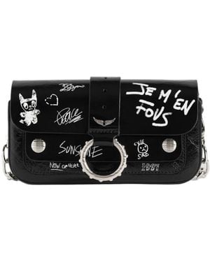 Zadig & Voltaire Kate Wallet Arty Tag Bag - Black