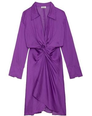 Zadig & Voltaire Shirt Dresses - Purple