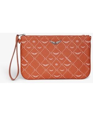 Zadig & Voltaire Bolso De Mano Z Pouch Monogram - Naranja