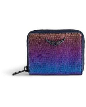 Zadig & Voltaire Geldbörse Mini Zv Geprägt - Lila