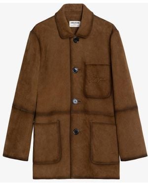 Zadig & Voltaire Venezia Leather Jacket - Brown