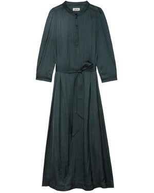Zadig & Voltaire Ritchil Satin Dress - Green