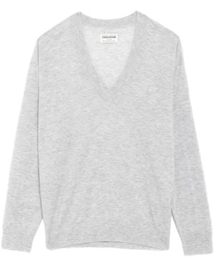 Zadig & Voltaire Swyny Jumper 100% Cashmere - White
