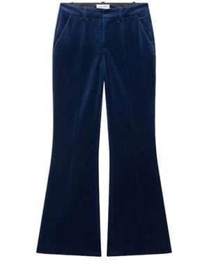 Zadig & Voltaire Prevy Velvet Trousers - Blue