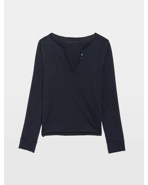 Zadig & Voltaire Henley T-Shirt - Blue