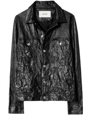 Zadig & Voltaire Base Leather Jacket - Black