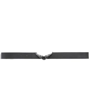 Zadig & Voltaire Belt Rock Reversible Vintage 30Mm - Grey