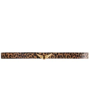 Zadig & Voltaire Rock Reversible 30Mm Belt - Brown