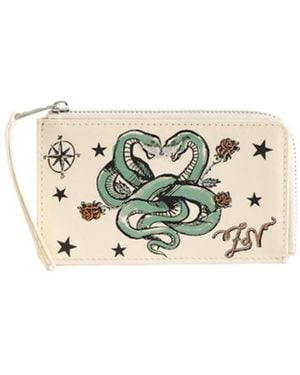 Zadig & Voltaire Zv Card Tattoo Card Holder - Metallic