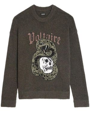 Zadig & Voltaire Marko Jumper 100% Merino Wool - Green