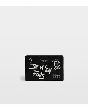Zadig & Voltaire Zv Pass Arty Tag Card Holder - White