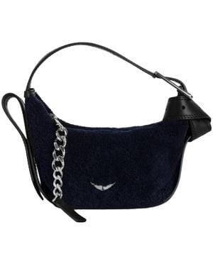 Zadig & Voltaire Le Cecilia Xs Shearling Bag - Blue
