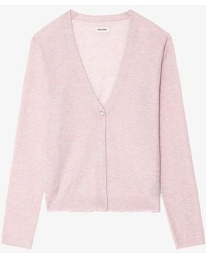 Zadig & Voltaire Manylla Cashmere Cardigan - Pink