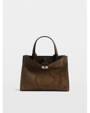 Zadig & Voltaire Jack Mini Waxy Suede Bag - Brown
