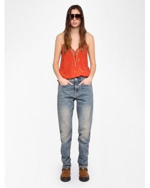 Zadig & Voltaire Caraco Christy 100% Seide - Blau