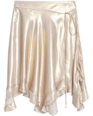 Zadig & Voltaire Skirt Jetos Satin - Natural