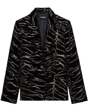 Zadig & Voltaire Vavy Velvet Blazer - Black