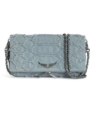 Zadig & Voltaire Rock Clutch - Blue