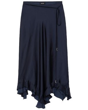 Zadig & Voltaire Jeto Satin Skirt - Blue