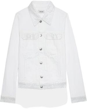 Zadig & Voltaire Kioky Denim Jacket - White