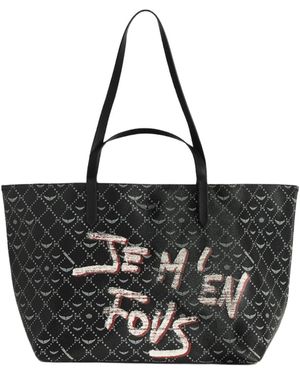 Zadig & Voltaire Z Shopper Xl Monogrammed Bag - Black