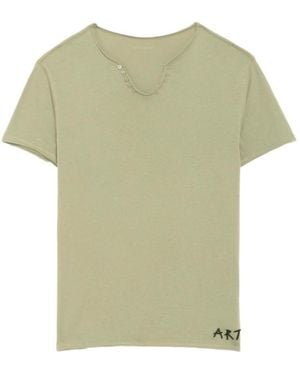Zadig & Voltaire Monastir Henley T-Shirt - Green