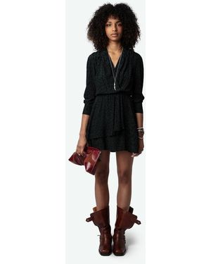 Zadig & Voltaire Rogers Leopard Dress - Black