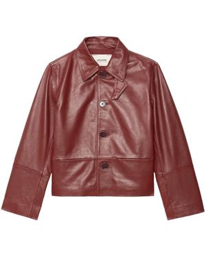 Zadig & Voltaire Lessa Leather Jacket - Red
