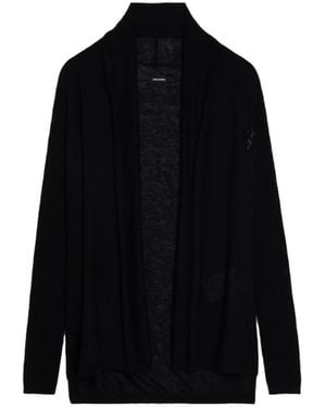 Zadig & Voltaire Robyn Cardigan 100% Cashmere - Black