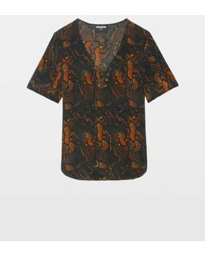 Zadig & Voltaire Terzo Top 100% Silk - Black