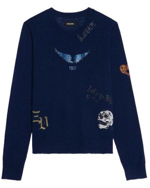 Zadig & Voltaire Jumper Miss 100% Cashmere - Blue