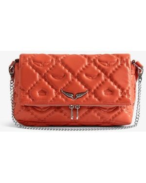 Zadig & Voltaire Tasche Rocky Ii Gesteppt Monogram - Rot