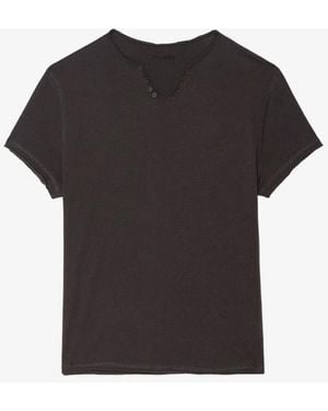 Zadig & Voltaire Henley T-Shirt Monastir - Multicolor