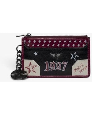 Zadig & Voltaire Sunny Card Punk Card Holder - White