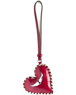 Zadig & Voltaire Llavero Heart Tag - Rojo