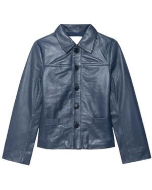 Zadig & Voltaire Liamys Leather Jacket - Blue