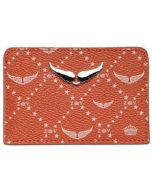 Zadig & Voltaire Zv Pass Monogram Card Holder - Red