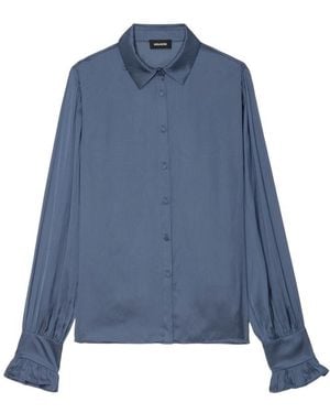 Zadig & Voltaire Thely Satin Shirt - Blue
