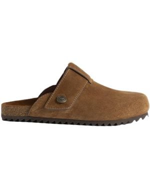 Zadig & Voltaire Santa Fe Suede Clogs - Brown