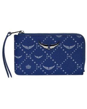 Zadig & Voltaire Zv Card Monogram Card Holder - Blue