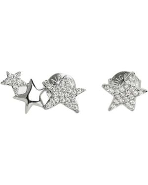 Zadig & Voltaire Rock Star Strass Earrings - White
