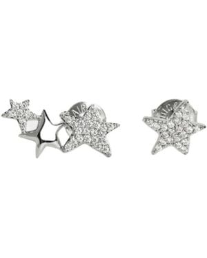 Zadig & Voltaire Pendientes Rock Star Strass - Blanco
