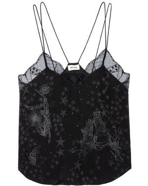 Zadig & Voltaire Capela Camisole 100% Silk - Black