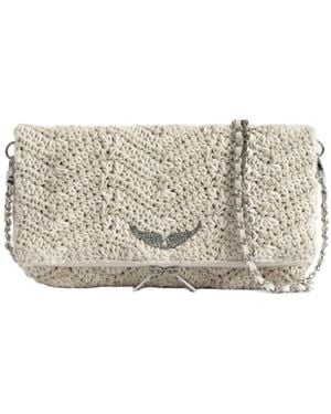 Zadig & Voltaire Rock Macramé Clutch - Grey
