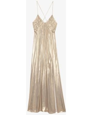 Zadig & Voltaire Satin Rayon Dress - Natural