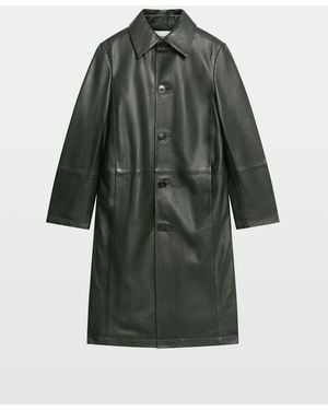 Zadig & Voltaire Mentlyr Leather Coat - Gray